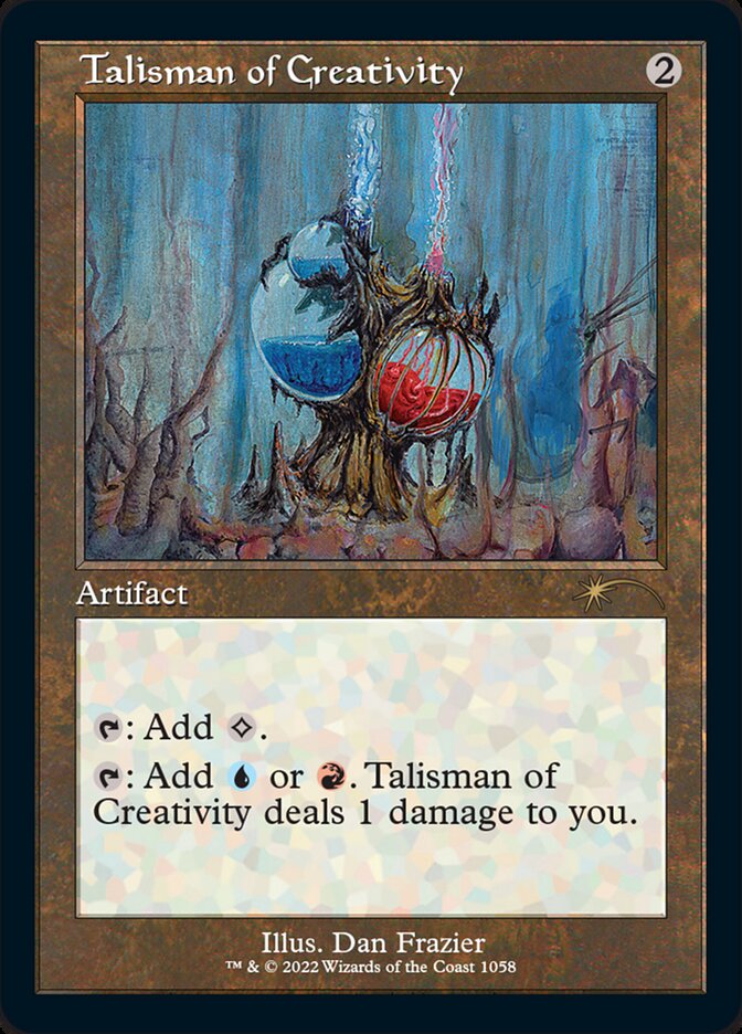 Talisman of Creativity - Foil Etched Lightly Played