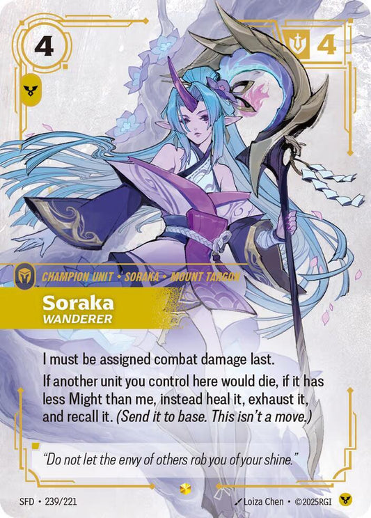 Soraka Wanderer (Overnumbered) - Lightly Played