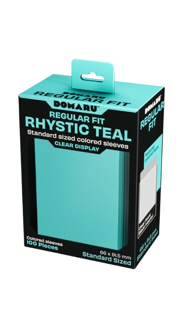 Domaru Regular Fit Standard Sized Card Sleeve 100ct- Rhystic Teal