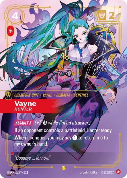 Vayne Hunter (Signature) - Lightly Played