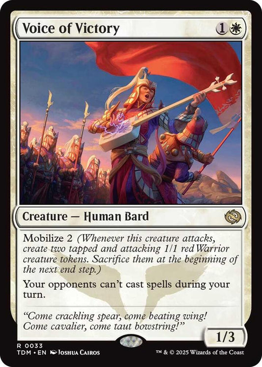 Voice of Victory - Foil Lightly Played
