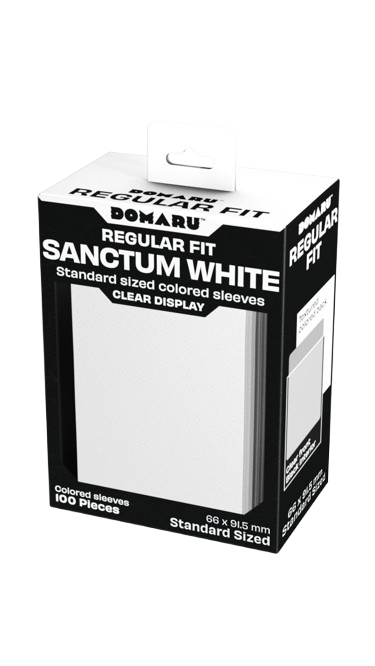 Domaru Regular Fit Standard Sized Card Sleeve 100ct- Sanctum White