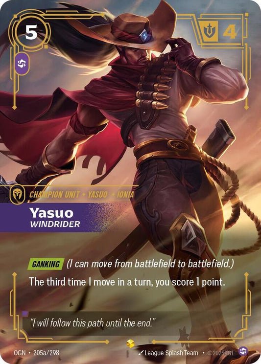 Yasuo - Windrider (Alternate Art) - Lightly Played