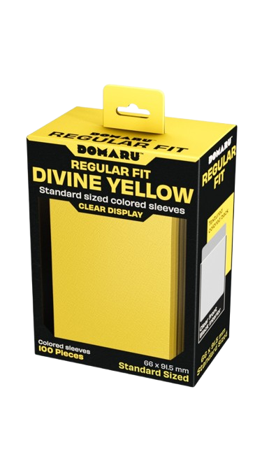 Domaru Regular Fit Standard Sized Card Sleeve 100ct- Divine Yellow